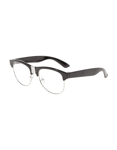 Ochelari de soare Claire's Black Retro Silver